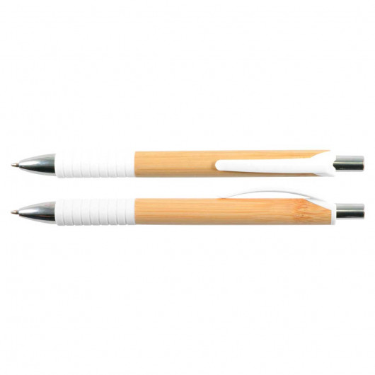 Promotional Clade Bamboo Pens White
